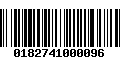 Código de Barras 0182741000096