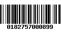 Código de Barras 0182757000899