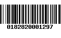 Código de Barras 0182820001297