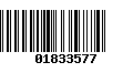 Código de Barras 01833577