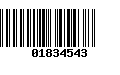 Código de Barras 01834543