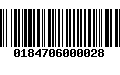 Código de Barras 0184706000028