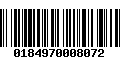 Código de Barras 0184970008072