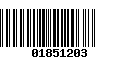 Código de Barras 01851203