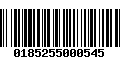 Código de Barras 0185255000545