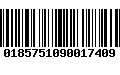Código de Barras 0185751090017409