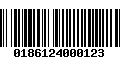 Código de Barras 0186124000123