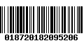 Código de Barras 018720182095206