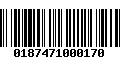Código de Barras 0187471000170