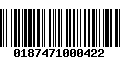 Código de Barras 0187471000422
