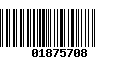 Código de Barras 01875708