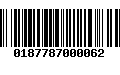 Código de Barras 0187787000062