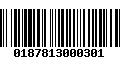 Código de Barras 0187813000301