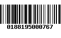 Código de Barras 0188195000767