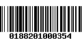 Código de Barras 0188201000354