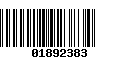 Código de Barras 01892383