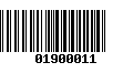 Código de Barras 01900011