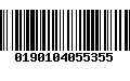 Código de Barras 0190104055355