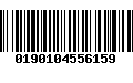 Código de Barras 0190104556159