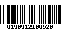 Código de Barras 0190912100520