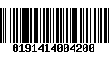 Código de Barras 0191414004200