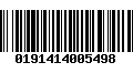 Código de Barras 0191414005498