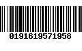 Código de Barras 0191619571958