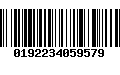 Código de Barras 0192234059579