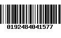 Código de Barras 0192484041577