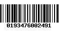 Código de Barras 0193476002491
