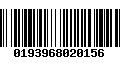 Código de Barras 0193968020156