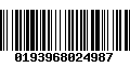 Código de Barras 0193968024987
