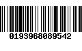 Código de Barras 0193968089542