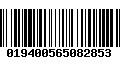 Código de Barras 019400565082853