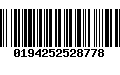 Código de Barras 0194252528778