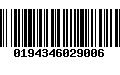 Código de Barras 0194346029006