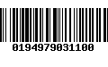 Código de Barras 0194979031100