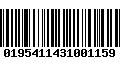 Código de Barras 0195411431001159