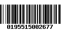 Código de Barras 0195515002677