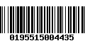 Código de Barras 0195515004435
