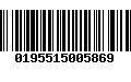 Código de Barras 0195515005869