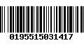 Código de Barras 0195515031417