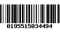 Código de Barras 0195515034494