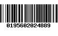 Código de Barras 0195602024889