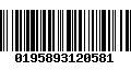 Código de Barras 0195893120581
