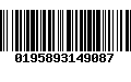 Código de Barras 0195893149087