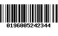 Código de Barras 0196005242344