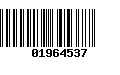 Código de Barras 01964537