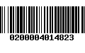 Código de Barras 0200004014823