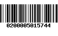 Código de Barras 0200005015744